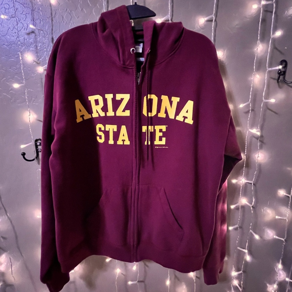 Arizona State University zip up hoodie